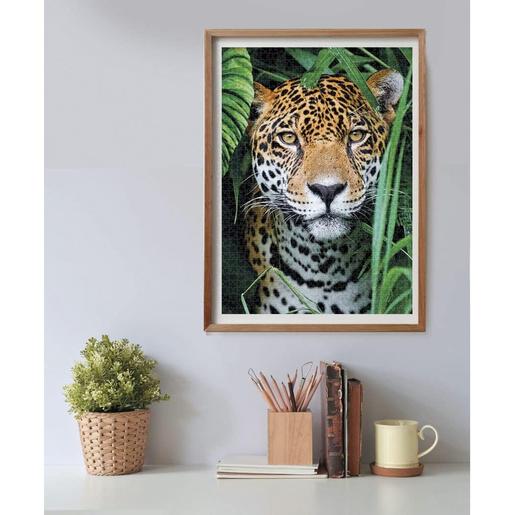Clementoni - Puzzle de 500 peças com imagem de Jaguar na Selva ㅤ