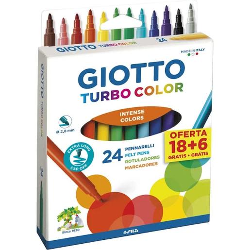 Turbo - Estojo de 24 marcadores Turbo Color com promoção de 18+6 grátis