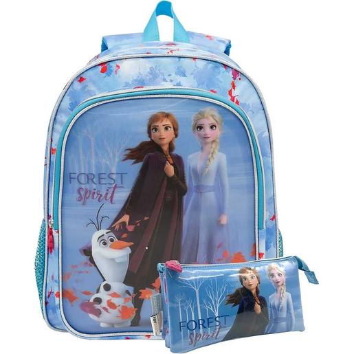 Disney - Frozen - Mochila filme efeito 5d com bolso e porta-tudo Frozen