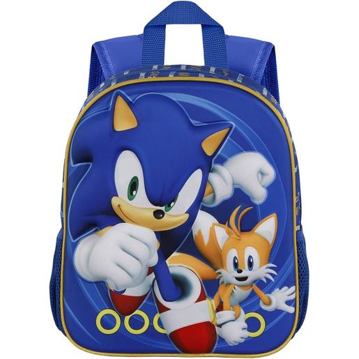 Sega - Sonic the Hedgehog - Mochila pré-escolar 3D Azul ㅤ