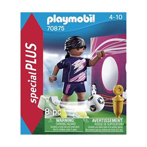 Playmobil - Futebolista com muro de golo - 70875