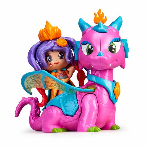 Pinypon - Reina e Dragão - Figuras Queens Dragon