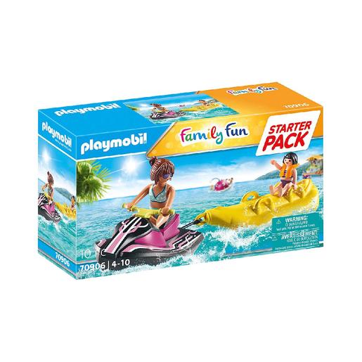 Playmobil - Starter pack moto de água com barco banana - 70907