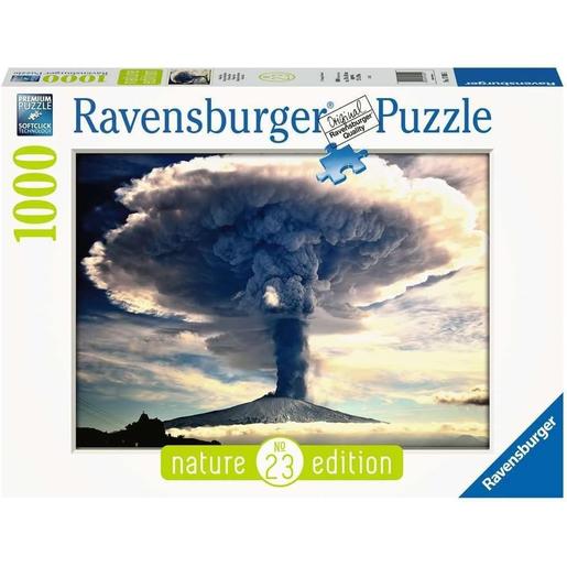 Ravensburger - Puzzle Edição Natureza Vulcão Etna 1000 Peças ㅤ