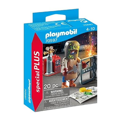 Playmobil - Soldador com Equipamento - 70597