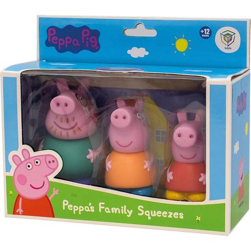 Porquinha Peppa - Conjunto de 3 figuras de banho brinquedos de água - inclui mamã, papá e Peppa