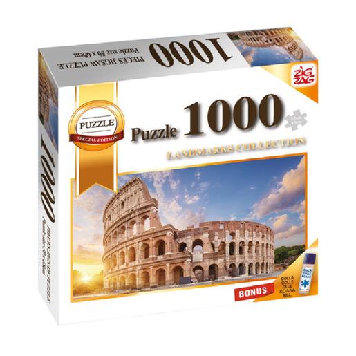 Puzzle 1000 peças Coliseu Romano com cola