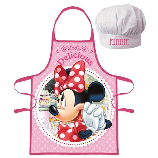 Minnie Mouse - Conjunto Avental e Chapéu Cozinheiro 3-4 anos
