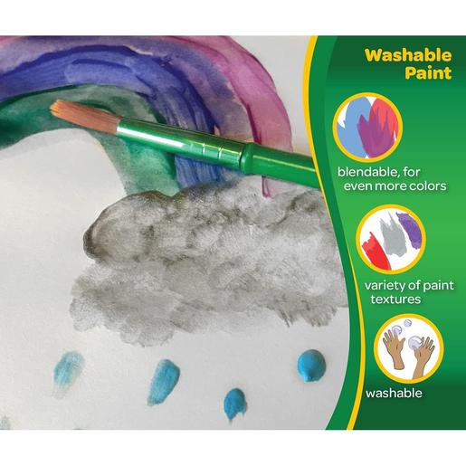 Crayola - Conjunto de 5 pincéis sortidos multicolor para projetos criativos
