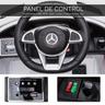 Homcom - Mercedes GTR Branco Bateria com controlo remoto