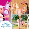 Nancy - Boneca articulada com cavalo e acessórios de cuidado ㅤ