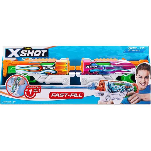 Pack de 2 blasters de água X-Shot com recarga rápida e carga hiper-rápida ㅤ