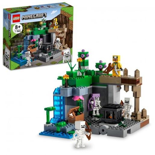 LEGO - Conjunto de construção de masmorra do esqueleto Minecraft com figuras e funções 21189