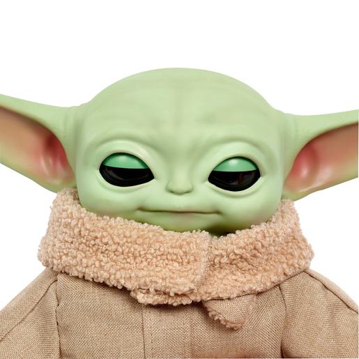 Mattel - Star Wars - Peluche Star Wars Mandalorian Grogu com sons e piscar de olhos ㅤ