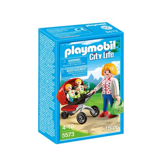 Playmobil City Life - Mãe com carrinho de gémeos - 5573