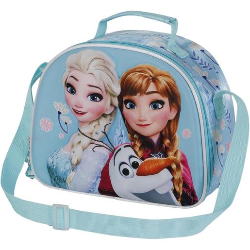 Disney - Frozen - Bolsa portamerienda Felicidad 3D, Turquesa ㅤ
