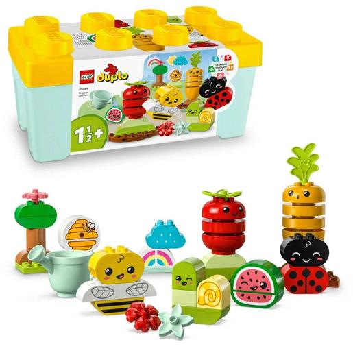 LEGO - Brinquedo de construção de horta orgânica com peças empilháveis e frutas-legumes, 10984
