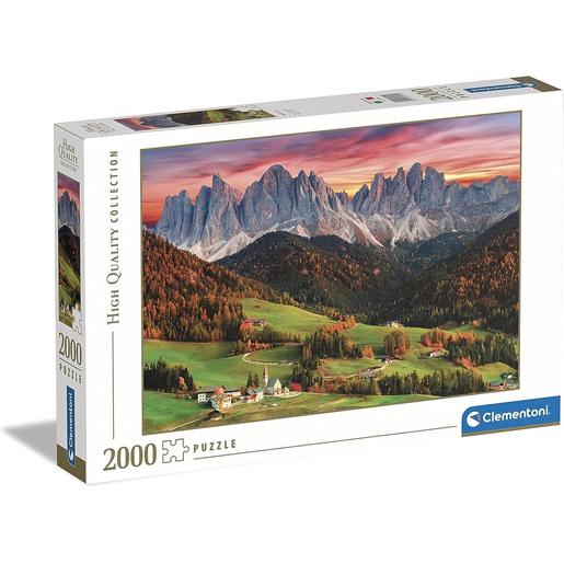 Clementoni - Puzzle Vale paisagens de montanhas 2000 peças ㅤ