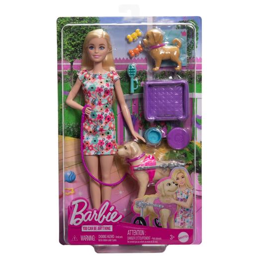 Barbie - Boneca Barbie com cachorrinhos e acessórios para animais de estimação ㅤ