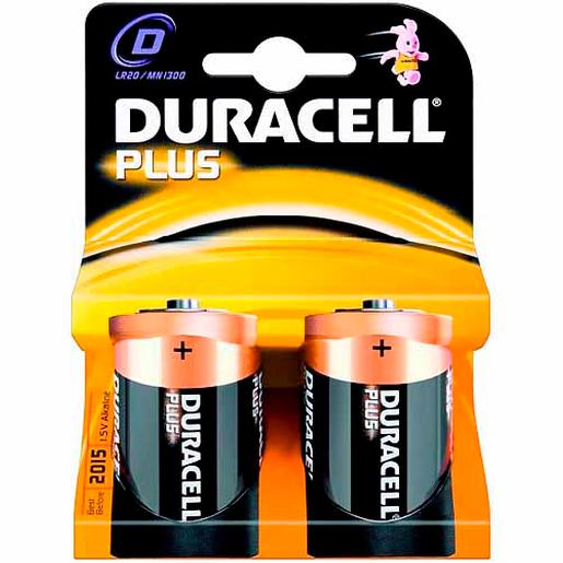 Duracell - Pack 2 Pilhas D Duracell Plus