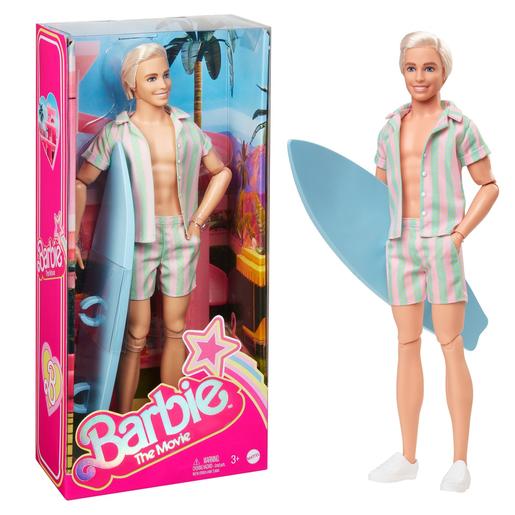 Barbie - Boneco Ken Signature com colete às riscas e prancha de surf ㅤ