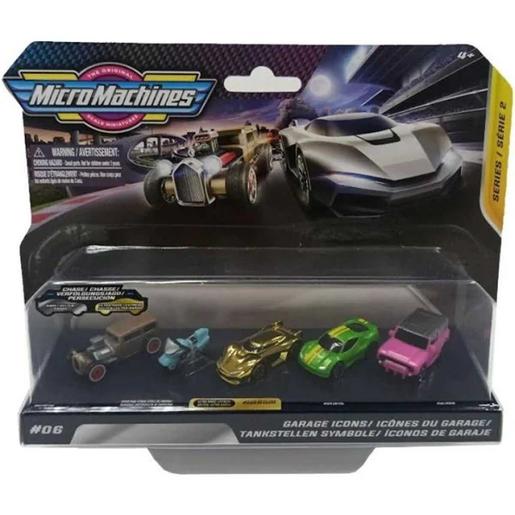 Toy Partner - Pack de 5 veículos Micromachines World (Vários modelos)