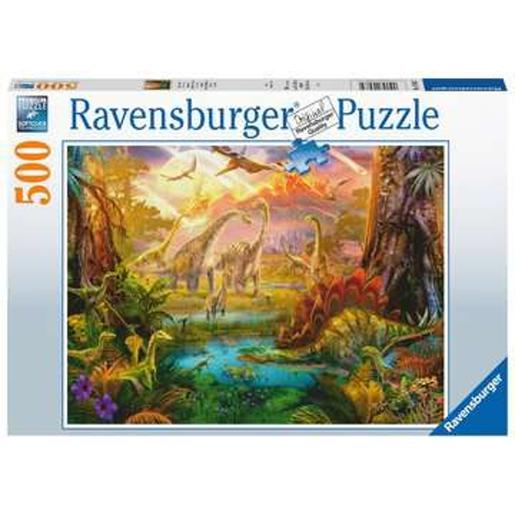 Ravensburger - Puzzle da Terra dos Dinossauros 500 peças ㅤ