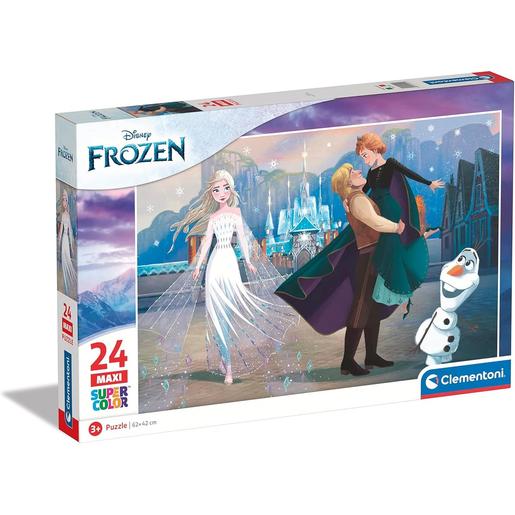 Clementoni - Frozen - Puzzle infantil de 24 maxi peças grandes Disney ㅤ