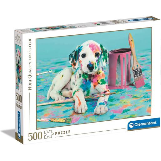 Clementoni - Puzzle de 500 peças: Pequeno dálmata divertido