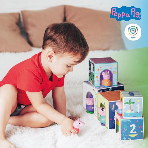 Peppa Pig - Cubos apilables con figuras juguetes en 1 ㅤ