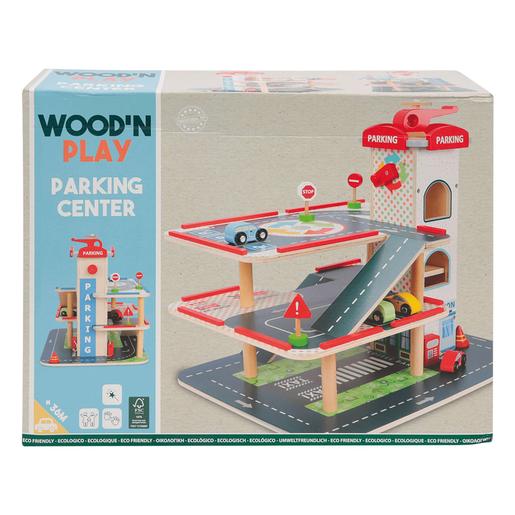 WoodnPlay - Garagem de madeira 3 níveis