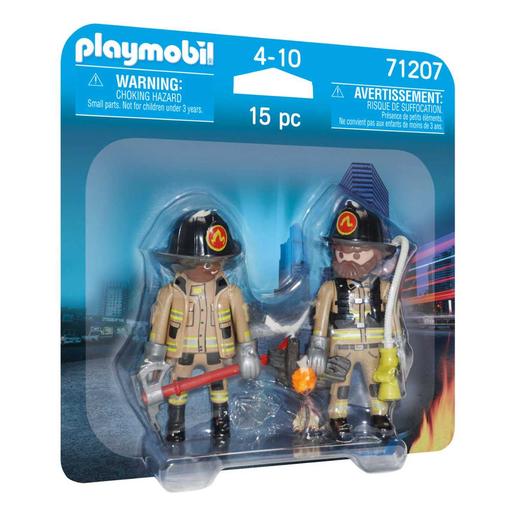 Playmobil - Pack duo Playmobil bombeiros (71207)