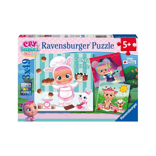 Ravensburger - Puzzle 3 em 1 Bebés Chorões