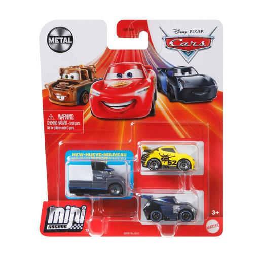 Cars - Pack 3 Mini Racers (vários modelos)