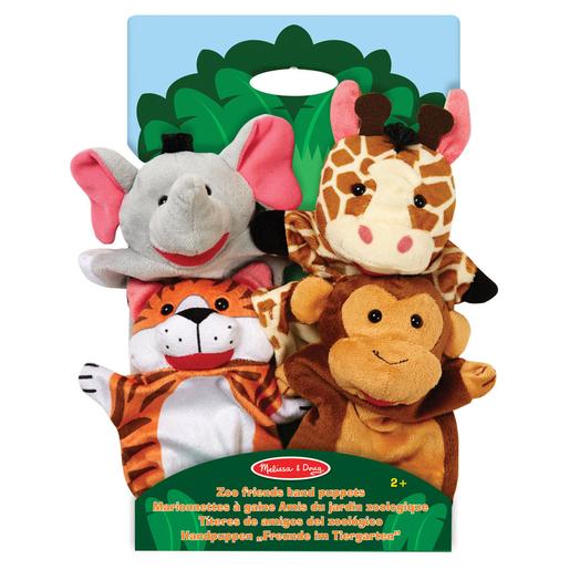 Amigos do zoo - Pack 4 marionetas
