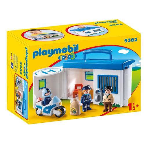 Playmobil 1.2.3 - Maleta Esquadra da Polícia - 9382