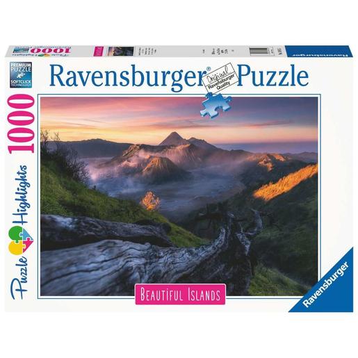 Ravensburger - Puzzle de 1000 peças, Monte Bromo, Indonésia - Coleção Paisagens ㅤ