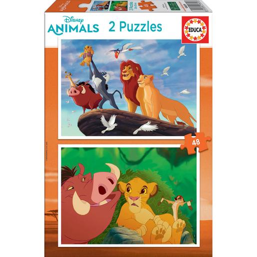 Educa Borrás - The Lion King Pack Puzzles 2x48 Peças