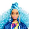 Barbie - Boneca Extra - Cabelo azul encaracolado