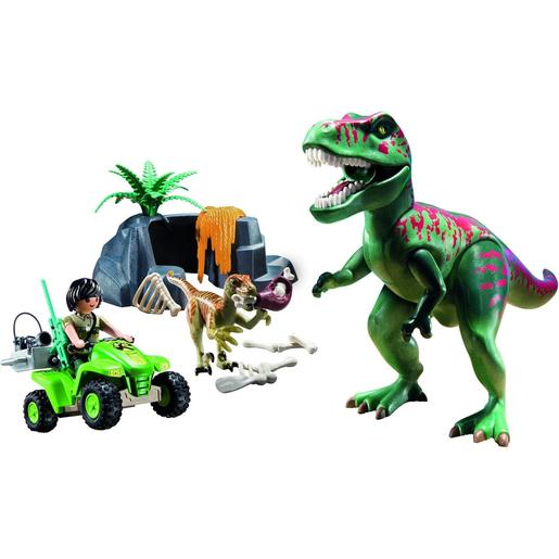 Playmobil - Tiranossauro Rex com Explorador ㅤ