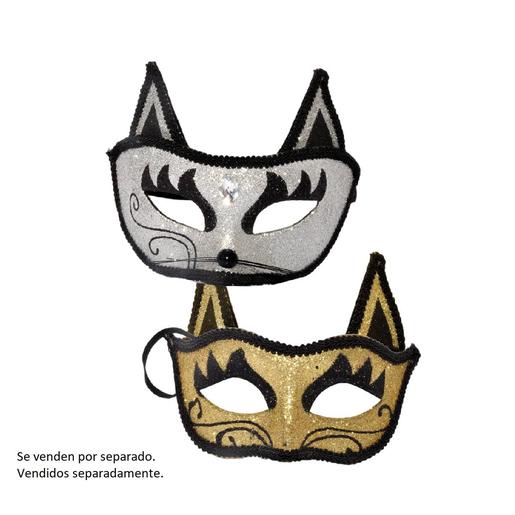 Máscara de gato brilhante
