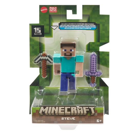 Mattel - Coleção de figuras de ação Minecraft com design pixelizado ㅤ