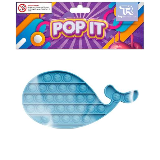 Pop It - Brinquedo sensorial baleia (várias cores)