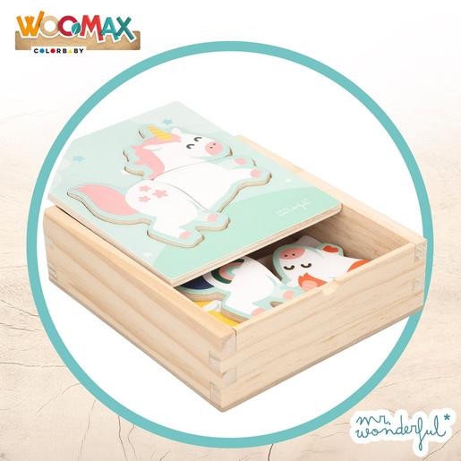 Woomax - Puzzle de madeira unicornio - Mr Wonderful
