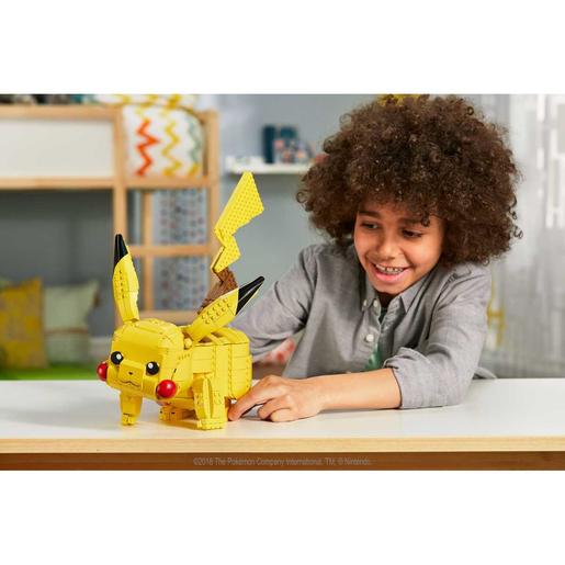 Mattel - Pokemon - Figura Pikachu Jumbo em blocos de construção Mega Construx Pokémon ㅤ