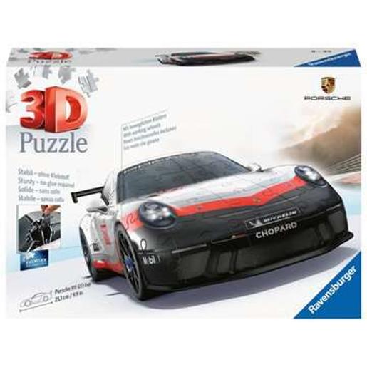 Ravensburger - Puzzle 3D design do veículo Porsche 911 GT3 Cup ㅤ