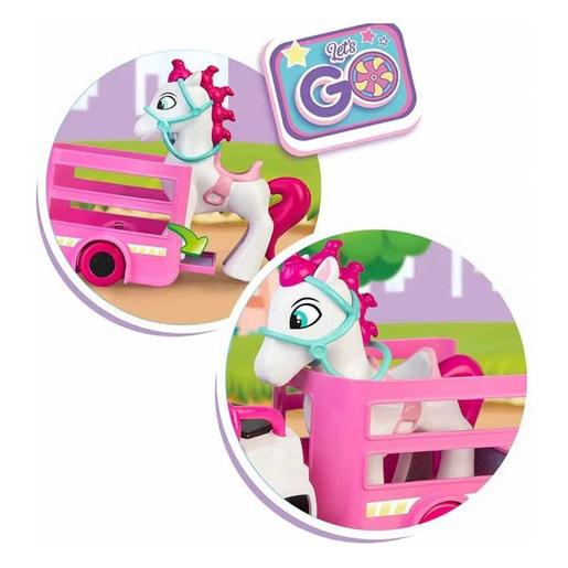 Pinypon - Reboque e cavalo com mini boneca e acessórios Pop&Swap