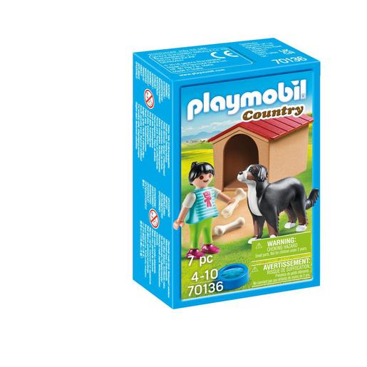 Playmobil - Cão com Casota e Menina