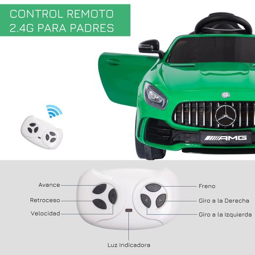 Homcom - Mercedes GTR Verde Bateria com controlo remoto