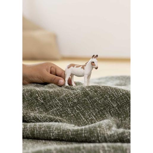 Schleich - Figura de brinquedo de burro malhado americano ㅤ